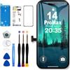 EFaith Schermo per iPhone 14 Pro Max LCD 6.7 di Ricambio 3D Touch Face ID TrueTone FHD Display Digitizer con Kit di Riparazione per A2894 A2651 A2893 A2895 A2896