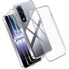 Effcotuo Custodia per OnePlus Nord 5 5G Cover con 2 Pellicola Protettiva Vetro Temperato Case Trasparente Protettiva in Silicone TPU Custodia