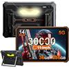 Blackview Active 10 Pro 5G Rugged Tablet Android 14, MTK 7300 36GB+256GB+2TB 11" FHD+, 30000mAh Tablet PC Robusto, 108MP+50MP, 2 Altoparlanti, IP68 Tablet Impermeabile 4G LTE,5G,OTG,GPS,NFC,Arancia