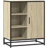 ULUYYUC Mobiletto per Cucina Madia Soggiorno Moderna Mobile Basso Soggiorno Mobiletto da Cucina - Credenza Rovere Sonoma 62x35x76 cm in Legno Multistrato per Soggiorno Bagno Ingresso Salotto