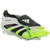 Adidas Scarpa da Calcio Uomo Adidas Predator Elite Fold-Over Tongue Firm Ground Bianco Nero Lime
