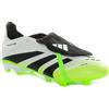 Adidas Scarpa da Calcio Uomo Adidas Predator League Fold-Over Tongue Firm Ground Multi Ground Bianco Nero Lime