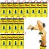 Ledeak 16 Pezzi Rotolini Acchiappamosche, Carta Moschicida Trappole Adesive per Mosche Fly Catcher Ecologico Non Tossico, Strisce Adesiva Cattura Mosche per Interno Esterno
