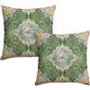 Artoid Mode Boho Bohemia - Set di 2 federe per cuscino, stile vintage, colore verde chiaro, 45 x 45 cm
