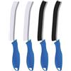 TQRR Spazzole Per Pulire- 2 pezzi Spazzola per WC, Spazzola Per La Pulizia Delle Fissure, Multifunzionale Spazzola Pulizia Casa per Cucina, Bagno, Finestra (4, Blu Lichene)