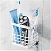 TAILI Supporto per Spazzolino da Denti a Ventosa, Porta Spazzolini da Doccia in Acciaio Inox Bianco Anti-Sudorazione, Organizzatore Rimovibile Senza Trapano per Rasoio, Bagno, Dentifricio, Cucina