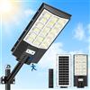 Bellanny Lampione Solare da Esterno 600W, Faro Led con Sensore di Movimento, 6500K Luce Stradale, IP65 Impermeabile Luci di sicurezza con Pannello Solari per Giardino,Strada,Garage,Parcheggio,Cortile