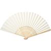 Tissting Ventaglio Pieghevole, Centaglio Donna, Ventaglio in Legno Moderno e Divertente, Ventaglio di Carta Ventaglio Cinese per Matrimonio, Fai da Te Decorazione, Comunione Festa (Beige)