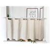 Daliena Tenda da finestra opaca, corta, per finestra, privacy, effetto lino, per cucina, stile moderno, tinta unita (larghezza x altezza 100 x 60 cm) con passanti, 1 pezzo