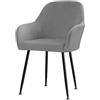 RTSFKFS 2/4/6 Pezzi Copripoltrona Elasticizzato Ufficio Coprisedia con Braccioli Fodera Poltroncina Sala Pranzo Jacquard Casa e Cucina Soggiorno Impermeabile Copertura Sedia da Scrivania ( Color : #2 , Size :