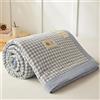 DOTBUY-SHOP Trapuntino Copriletto Estivo Primaverile, Cotone Trapunta Leggera, Motivo a Quadri Piazza Copriletto Trapuntato per Letto Singolo, Letto Matrimoniale (Azzurro Chiaro,150x200cm)
