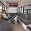 KYJSW Federe per Cuscino per Camper, Copricuscino per Sedili di Roulotte, Fodere per Cuscini per RV Auto, Coprisedile per Caravan in Jacquard (Taupe,W 150-190 cm, D 50-70 cm)
