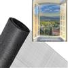JINYJIA Rete Zanzariera Porta Finestra, 2.5m x1.2m Zanzariera Rete in Fibra di Vetro per Finestre, Net Resistente a Raggi UV, Zanzariera in Garza per Finestre Porte Tagliabile,Nero