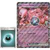 BB-Toy-Trades PKM - Biglietto da collezione XXL Black Star Promo Team Rocket's Mewtwo ex SVP 205 - Inglese - Fullart Holo Mega Jumbo Oversize carta singola con custodia BB-Toy-Trades (Team Rocket's