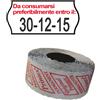 PRINTEX PACK 10 ROTOLI 1000 ETICH. 26x12mm ONDA Da consumarsi... BIANCO PERM. Printex 2612SFP14ST