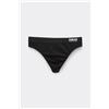 Intimissimi Perizoma Microfibra Con Logo Nero