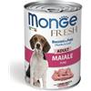 MONGE Fresh Dog bocconcini in paté 400g - maiale