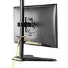 Properav Supporto da scrivania per monitor con base autoportante 17 19 21 22 23 24 27 32 VESA Max 100x100 Altezza max 465mm