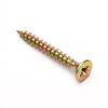 Merriway BH04317 Viti Multiuso da Legno con Testa Svasata Doppia Croce, Giallo, Pack of 50, Set di 50 Pezzi