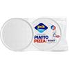10 Piatti Piani In Plastica Bianchi Per Pizza Riutilizzabili - Imb - Eleganza E Resistenza
