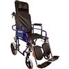 Mobiclinic, Sedia a rotelle, Esfinge, Marchio europeo, Pieghevole, Marcatura ce, Ortopedica, Freno sulle maniglie, Schienale e poggiapiedi reclinabili, Seduta 43 cm, Leggerissima, Colore nero