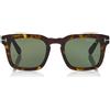 Tom Ford Occhiali da Sole FT0751 52N Dax Havana/Verde Unisex