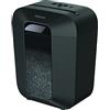 Fellowes distruggi documenti a miniframmento LX41, 8 fogli, per casa e piccolo ufficio, uso personale, cestino da 17 litri, distruggidocumenti con blocco di sicurezza, nero