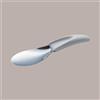 MARTELLATO Spatola per Carapina Gelato in Acciaio con Manico Ergonomico Bianco 20 cm