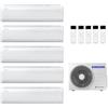 Samsung CONDIZIONATORE SAMSUNG WINDFREE AVANT S2 PENTA SPLIT 7000+7000+7000+7000+7000 BTU INVERTER R32 AJ100 A++ WIFI