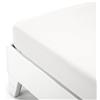 Caleffi 58988 Jersey Inferiore Lenzuolo per Singolo Letto, Bianco