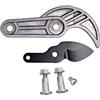 Fiskars Lama, Set incudine e viti di ricambio originali per troncarami a incudine Fiskars PowerGear L77, Nero/Grigio, 1026292
