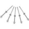 Garosa Terminale filettato in acciaio inox - 10pcs Tendicatena per raccordi filettati, Terminale di bullone filettato, Estremità del perno tenditore, Tendicinghia per cavo 1/8