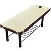 zalati Lenzuola Lenzuola con Faccia Respiro Foro Poliestere Elastico Cuscino in Gomma per Massaggio di Bellezza Trattamento SPA 190X70cm - Beige