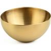 Cloudpower 12cm ciotole acciaio, Oro Ciotola per alimenti, Insalatiera, Acciaio Inox ciotole ramen, Contenitore per alimenti per mescolare, cuocere Salate Snack Riso Noodles Insalata Frutta, 0.6L