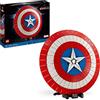 LEGO Marvel Scudo di Captain America, Kit di Costruzione Avengers per Adulti con Minifigure, Targhetta e Martello di Thor, Idea Regalo da Collezione per Uomo, Donna, Lui o Lei da Infinity Saga 76262
