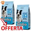 Monge Simba Dog Adult con Tonno - Offerta [PREZZO A CONFEZIONE] Quantità Minima 2, Sacco Da 20 Kg
