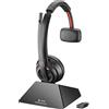 Poly Savi 8210-M Auricolare Wireless DECT Monofonico Nero per Ufficio con Bluetooth