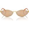 Miu Miu Occhiali da Sole MU56ZS 5AK40D Oro/Arancione Sfumato Donna