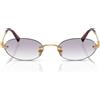 Miu Miu Occhiali da Sole MUA54S 5AK04O Oro/Grigio Sfumato Donna