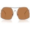 Miu Miu Occhiali da Sole MUA55S 1BC90Q Argento/Marrone Donna