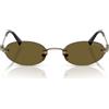 Miu Miu Occhiali da Sole MUA54S 26C09Z Oro/Marrone Scuro Donna