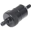 zalati Carburante Benzina Diesel Filtro in alluminio Filtro olio universale Coppa olio 8mm 5/16 Elemento filtrante in rame Accessori retrofit per moto - Nero