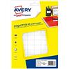Avery Scatola 1152 Etichette Multiuso, 16 x 22 mm, Bianco
