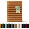 Blumtal Asciugamani Bagno, Asciugamani Viso Super Assorbenti, 100% Cotone Certificato Oeko-Tex 100, 12 Salviette Viso (30x30cm), Arancione Zucca