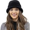 Vivisence Cappello Invernale da Donna in Stile Classico Realizzato in Lana E Poliammide Confortevole Ed Elasticizzato Perfettamente Adattabile alla Testa, Beige,Taglia Unica