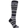HEAT HOLDERS LITE - Donna Colorate Termiche Calze Lunghe al Ginocchio per Invernali (37-42 EU, Striscia Nera)