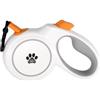 Pet Mairim Guinzaglio per Cane - Guinzaglio retrattile per cani con gancio moschettone - Guinzaglio per cani fino a 30 kg, nylon resistente, impugnatura ergonomica