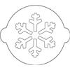 Silikomart 70.039.99.0060 Stencil per Torte acc063 Fiocco di Neve