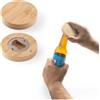 hi!dea™ Sottobicchieri bamboo con apribottiglie AMCHUR personalizzate o neutre