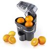MACOM 853A Spremiagrumi elettrico che permette di preparare spremute in pochi secondi. dotato di sistema taglia e spremi, 90 W, 46 Decibel, Plastica, Nero/Argento
